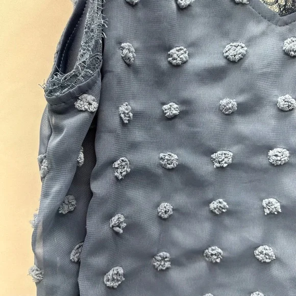 A Beautiful Soul Top Women’s 2X Lined Lace NWT ADJ. Straps Yarn Pompom Accents - Picture 5 of 16